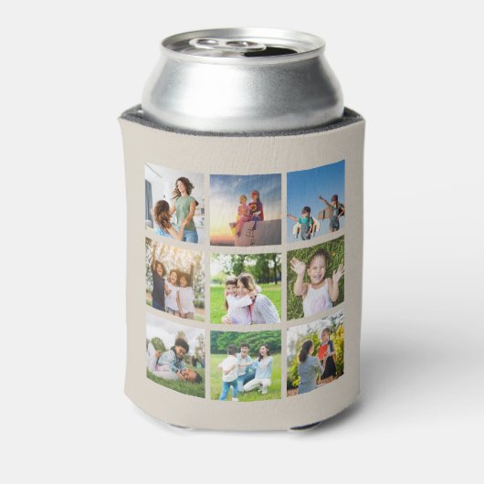 Moments Treasured: 9 fotocollage Blikjeskoeler (Blikje Achterkant)