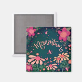 Momentum Hearts Fun Floral Dragonfly Inspirivity Magneet (Voorkant / Achterkant)