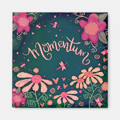 Momentum Hearts Fun Floral Dragonfly Inspirivity Magneet (Voorkant)
