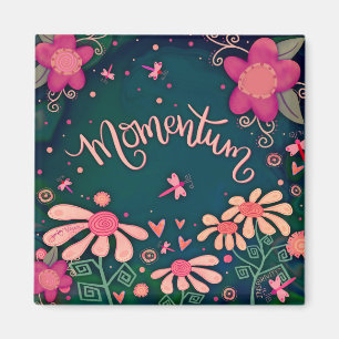Momentum Hearts Fun Floral Dragonfly Inspirivity Magneet