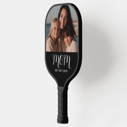MomEstablished Fun Script Photo  Pickleball Paddle (Links)