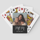 MomEstablished Script Black Photo Pokerkaarten (Achterkant)