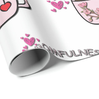 Momfulness Bloem Theekop Naadloos Patroon Cadeaupapier