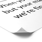 Momfulness Definition Funny Mom Wall Art Poster (Hoek)