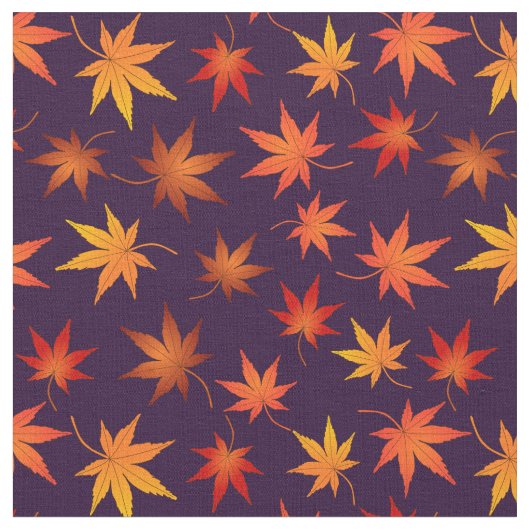 Momiji Pattern - Japanse aple Leaf in herfst Stof (Close Up)