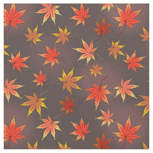 Momiji Pattern - Japanse aple Leaf in herfst Stof (Close Up)