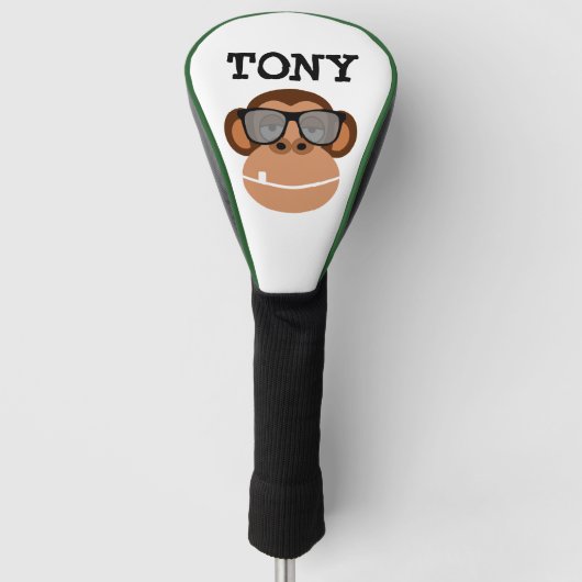 MOMKEY FUNNY CUSTOM HIM Golf Head Hoesje Golfheadcover (Voorkant)