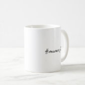 #MomLife Moederschap Script Moederdag Design Koffiemok (Voorkant rechts)