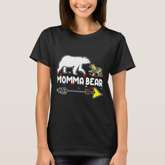 Momma Beer Autism Awareness Autistic T-shirt (Voorkant)