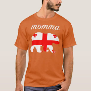Momma Beer Georgia Vlag Georgische woelenpremie T-shirt