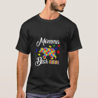 Momma Beer Puzzles Autism Awareness T-shirt