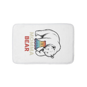 Momma Beer Regenboog Vintage Gravure Shirt Ontwerp Badmat