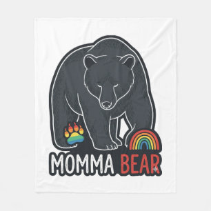 Momma Beer Regenboog Vintage Gravure Shirt Ontwerp Fleece Deken