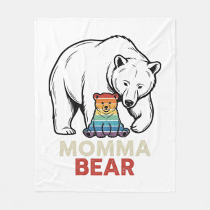 Momma Beer Regenboog Vintage Gravure Shirt Ontwerp Fleece Deken