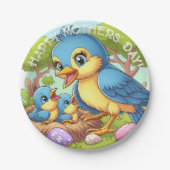 Momma Bird Moederdag Papieren Bordje (Voorkant)