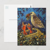 Momma Bird, Recycled Art Briefkaart (Voorkant / Achterkant)