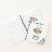 Momma Bunny, Baby shower Tulip Florals mandje Notitieboek (Binnen)