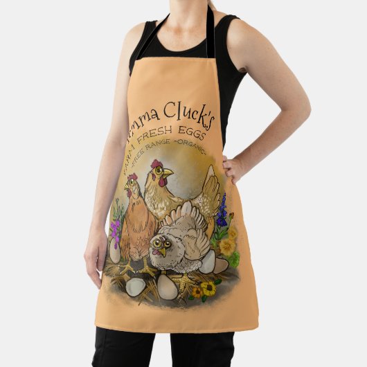 Momma Cluck's Boerderij Fresh Eggs Schort (Insitu)