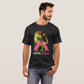 Momma Dinosaur Funny 2 Twee Kinderen Mommasaurus T-shirt (Voorkant volledig)