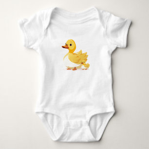 Momma Duck en Baby Duckling, Schattige Boerderij D Romper