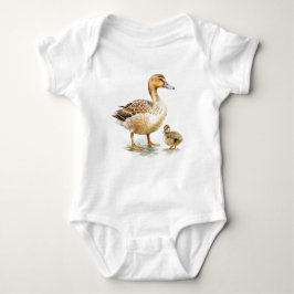 Momma Eend met Baby Eend, Baby Gift Eenden Romper