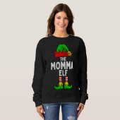 Momma Elf Matching Family Kerstvrouwen Trui (Voorkant volledig)