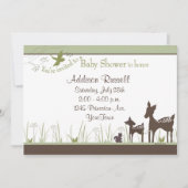 Momma en Baby Deer Shower-uitnodigingen Kaart (Voorkant)