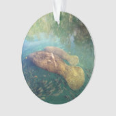 Momma en Baby Manatee - Acryl Ornament (voorkant)
