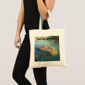 Momma en Baby Manatee - Personaliseer deze Canvas Tote Bag (Voorkant (product))