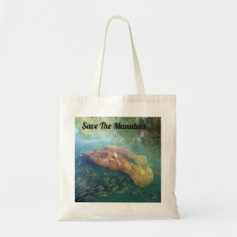 Momma en Baby Manatee - Personaliseer deze Canvas  Tote Bag