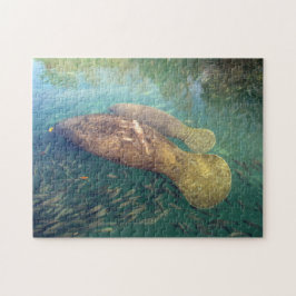 Momma en Baby Manatee Puzzle Legpuzzel