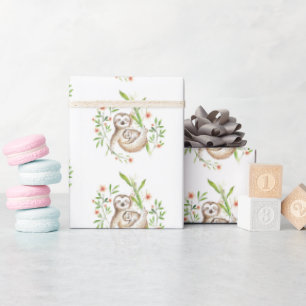 Momma en baby sloten cadeaupapier