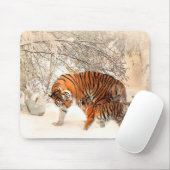 Momma en Baby Tigers Muismat (Met muis)