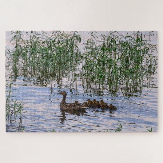 Momma en baby's - Puzzle Legpuzzel (Horizontaal)