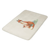 Momma Fox en Baby Illustratie Waterverf Badmat (Gekanteld)