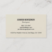 Momma Fox en Baby Illustratie Waterverf Contactkaartje (Achterkant)