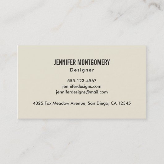 Momma Fox en Baby Illustratie Waterverf Contactkaartje (Achterkant)