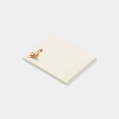 Momma Fox en Baby Illustratie Waterverf Post-it® Notes (Schuin)