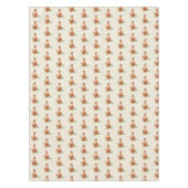 Momma Fox en Baby Waterverf Patroon Tafelkleed (Voorkant)