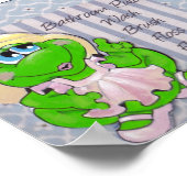 Momma Frog Bathroom Rules wall art Poster (Hoek)