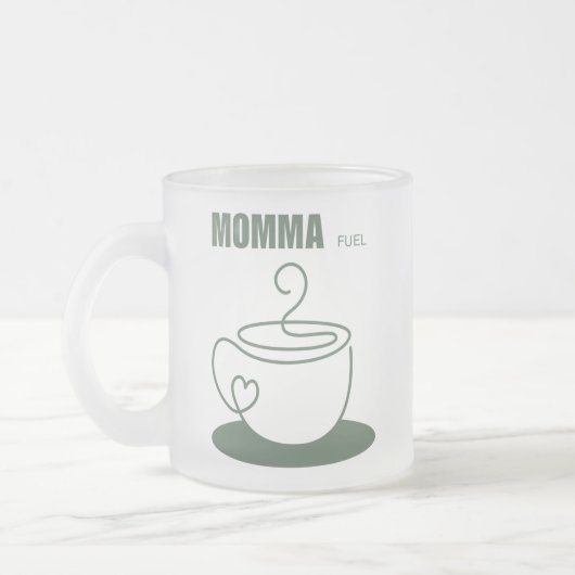 Momma Fuel Mug Matglas Koffiemok (Links)