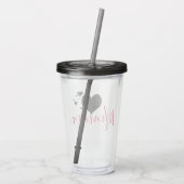 Momma / gepersonaliseerde naam acryl drinkbeker (Achterkant)