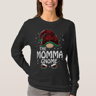 Momma Gnome Buffalo Pset Matching Family Christma T-shirt