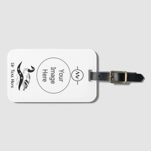 Momma Goose Swimming Bagagelabel (Voorkant (horizontaal))