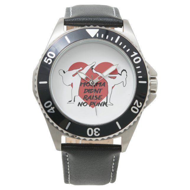 Momma heeft geen punk opgehaald horloge (Voorkant)