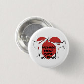 Momma heeft geen punk opgehaald ronde button 3,2 cm (Voorkant /achterkant)
