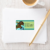 Momma Horse and foal Etiket (Insitu)