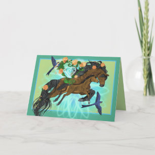 Momma Horse and foal Kaart