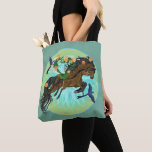 Momma Horse and foal Tote Bag
