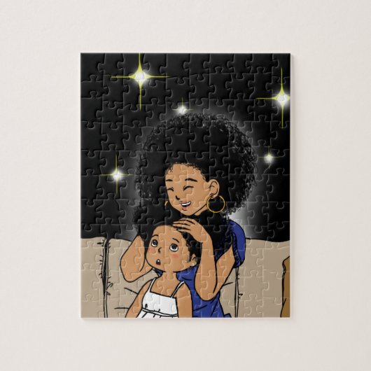 Momma, is mijn haar goed? Puzzel Legpuzzel (Verticaal)